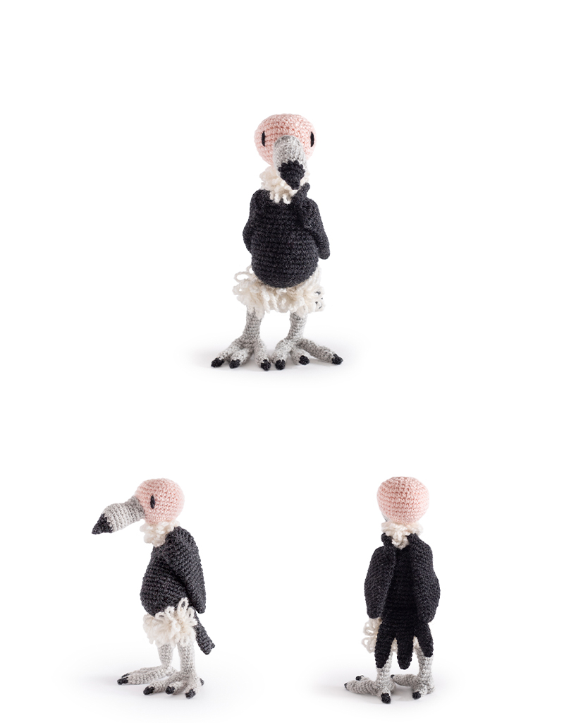 toft ed's animal emily the vulture amigurumi crochet